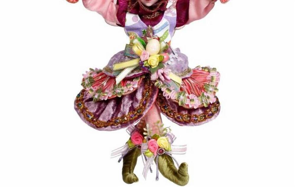 NEW MARK ROBERTS easter egg fairy girl small 11" in pink